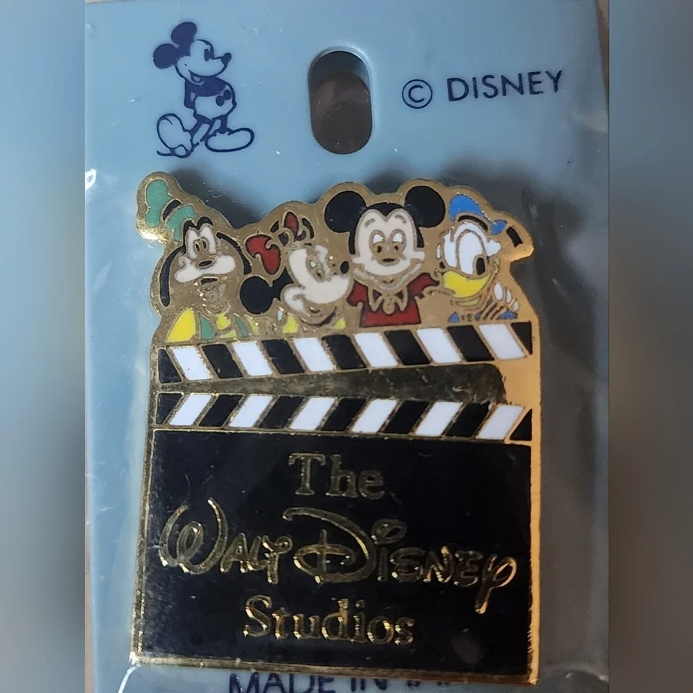 Disney Studios Character Trading Pin. New In Orginal Upopened Packaging. 80's
